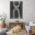 Grey Linear Path IV by Jennifer Goldberger on GIANT ART - white abstract