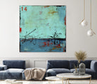 Blue Bay Marina II by Erin Ashley on GIANT ART - blue abstract