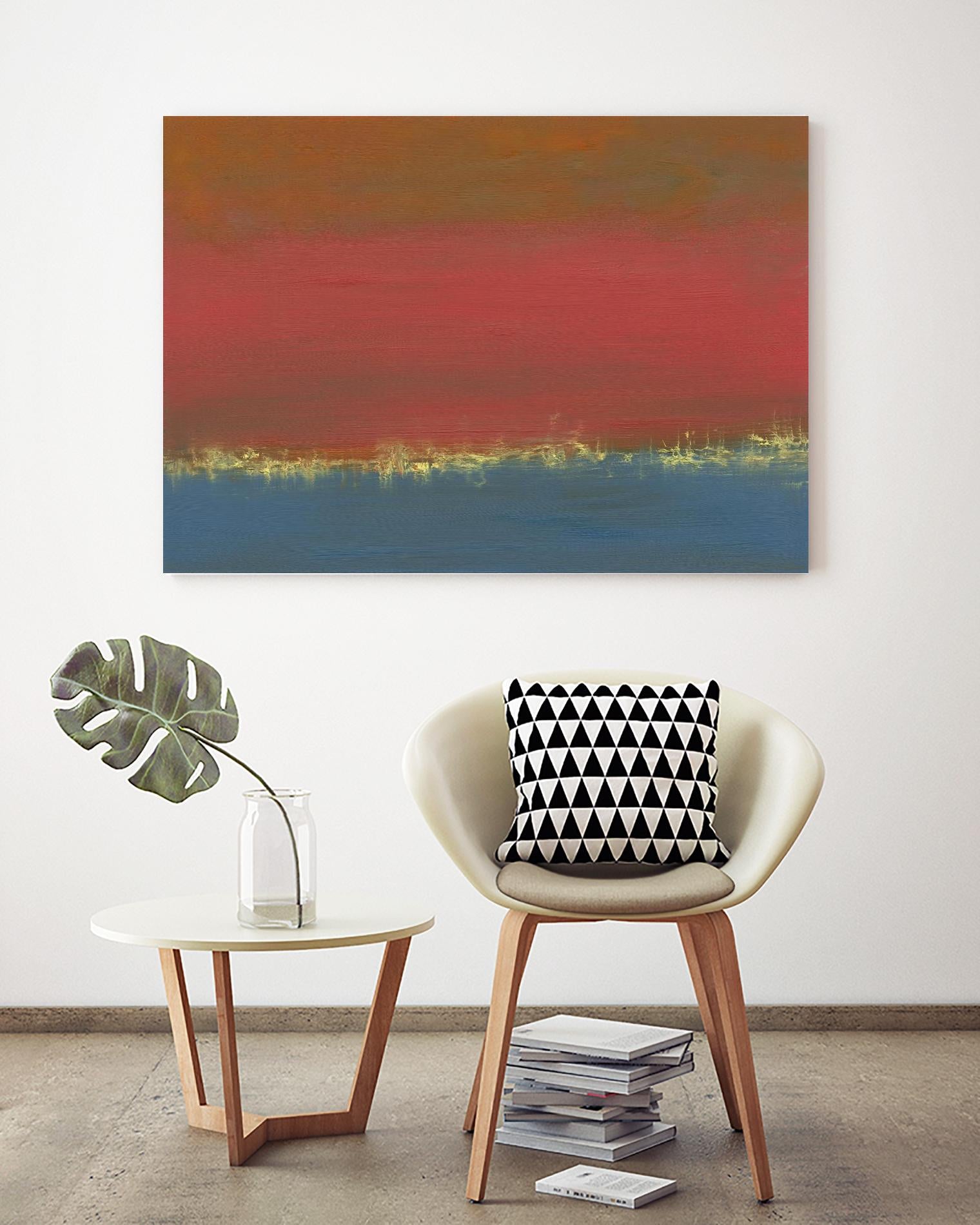 Harbor Light IV by Sharon Gordon on GIANT ART - red abstract