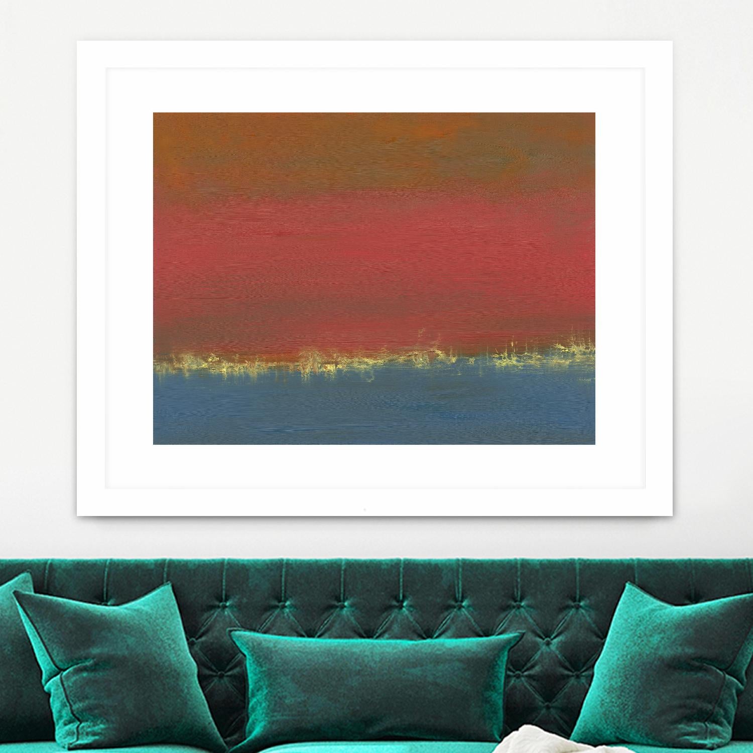 Harbor Light IV by Sharon Gordon on GIANT ART - red abstract