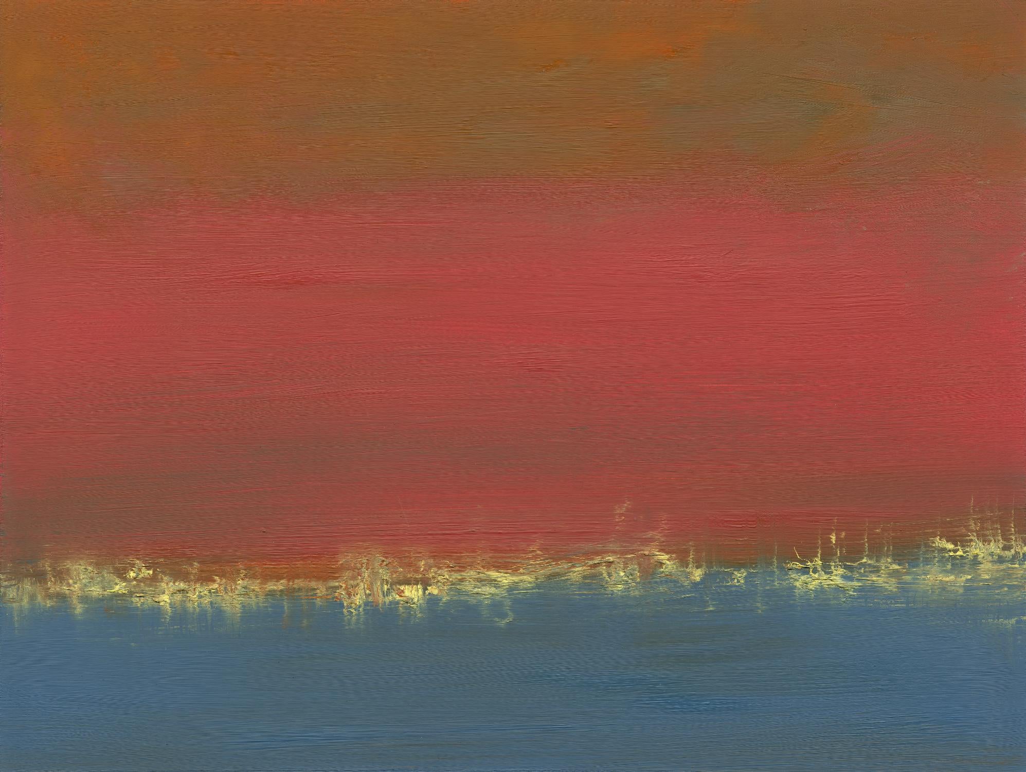 Harbor Light IV by Sharon Gordon on GIANT ART - red abstract