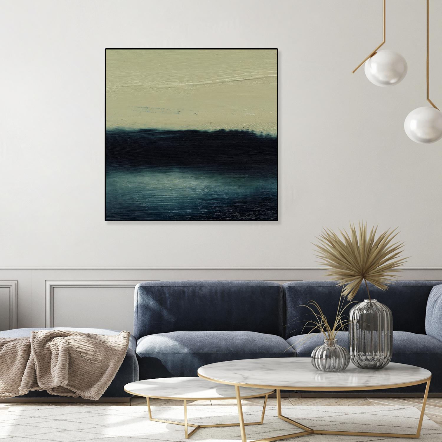 Water I by Sharon Gordon on GIANT ART - blue abstract