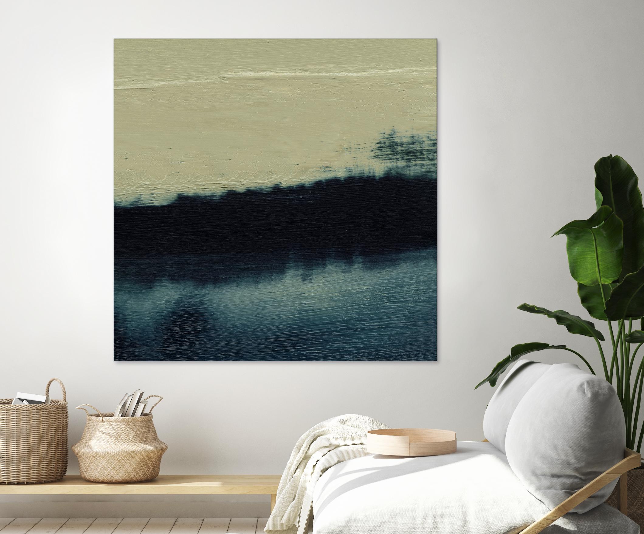 Water II by Sharon Gordon on GIANT ART - beige abstract