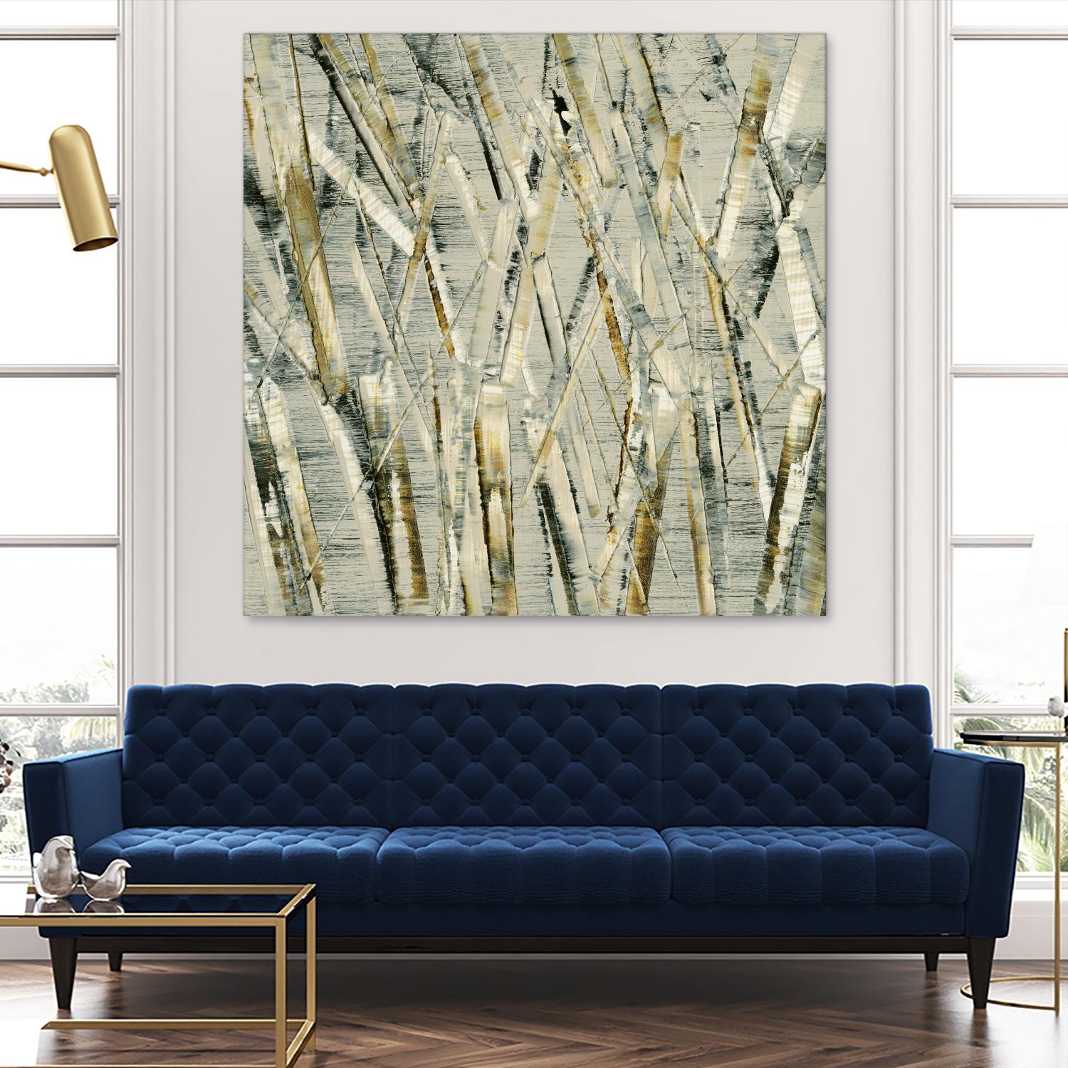 Birches V by Sharon Gordon on GIANT ART - black abstract