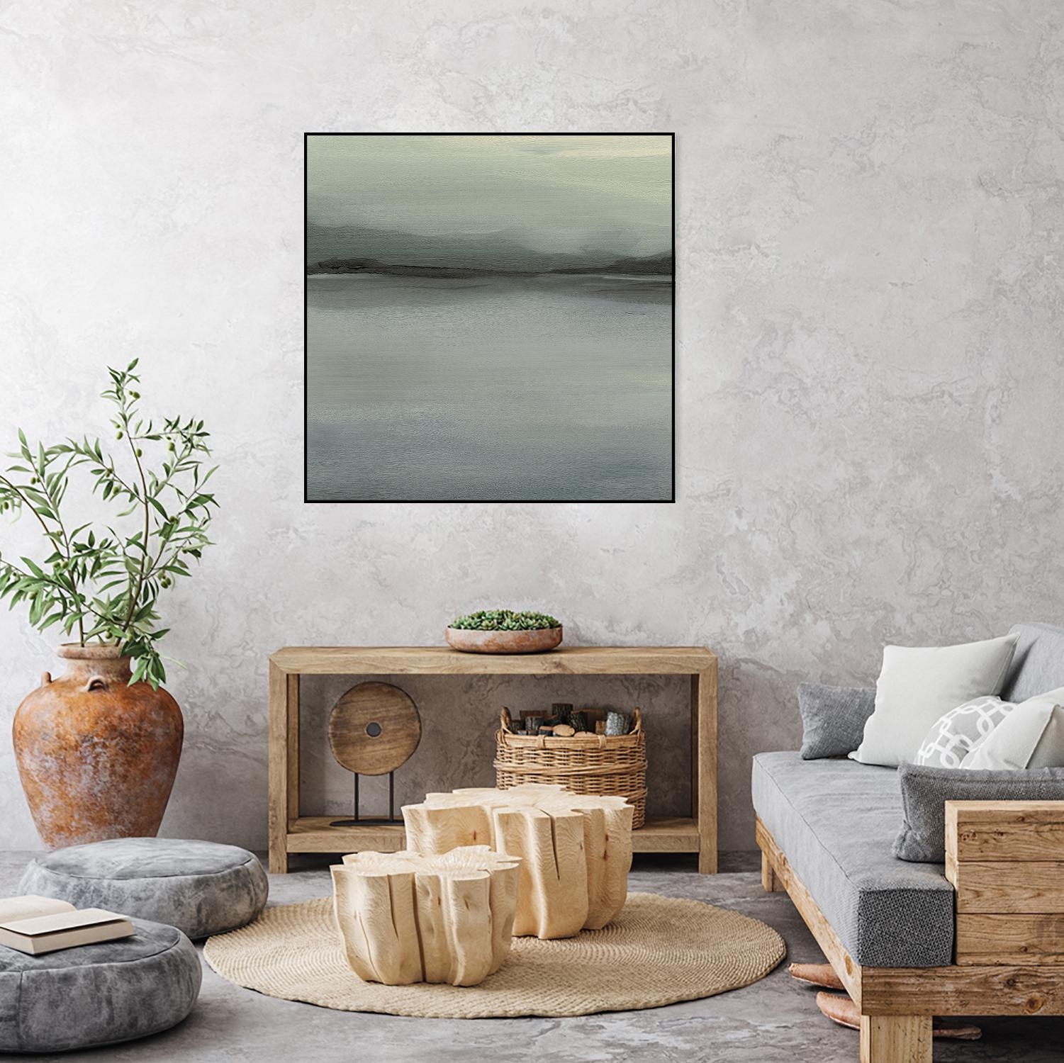Abstract Horizon VI by Ethan Harper on GIANT ART - blue abstract