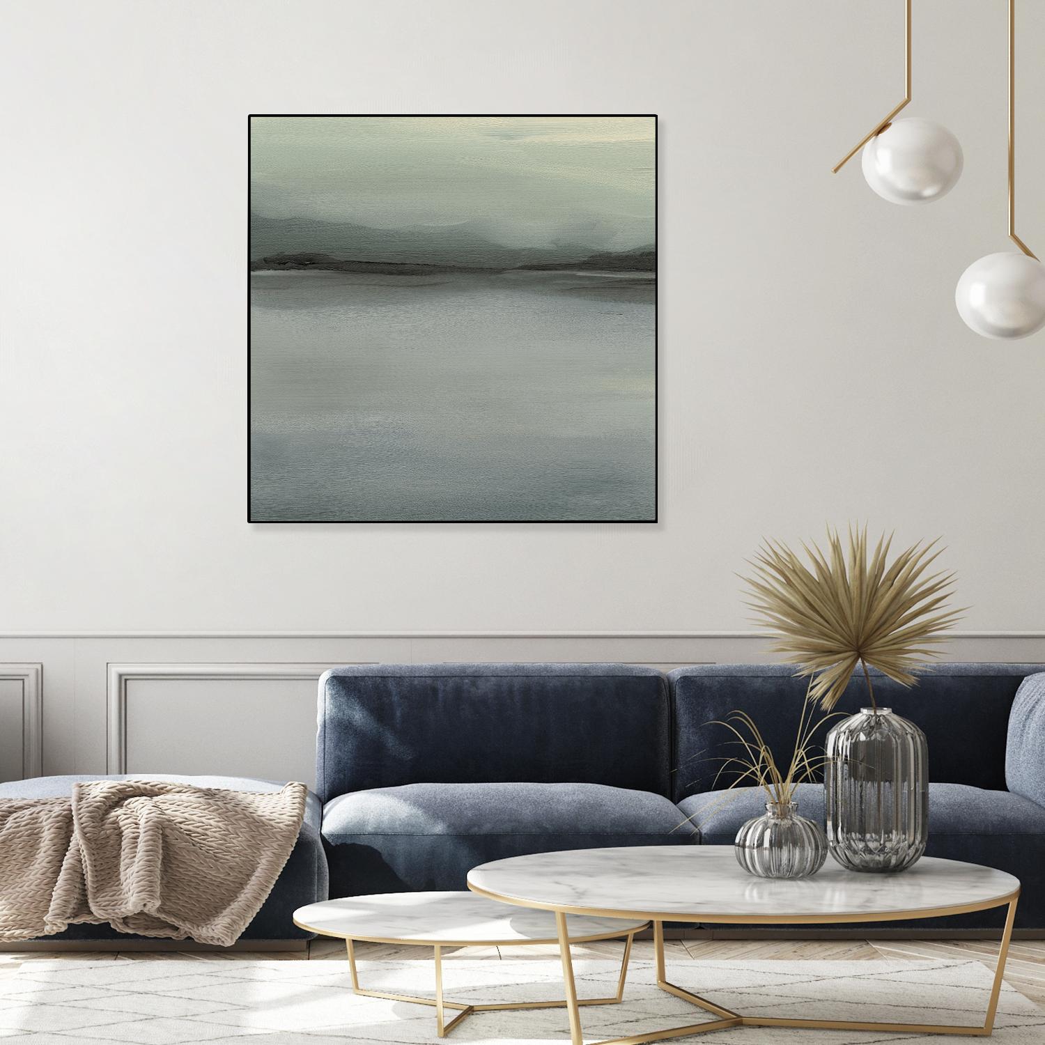 Abstract Horizon VI by Ethan Harper on GIANT ART - blue abstract