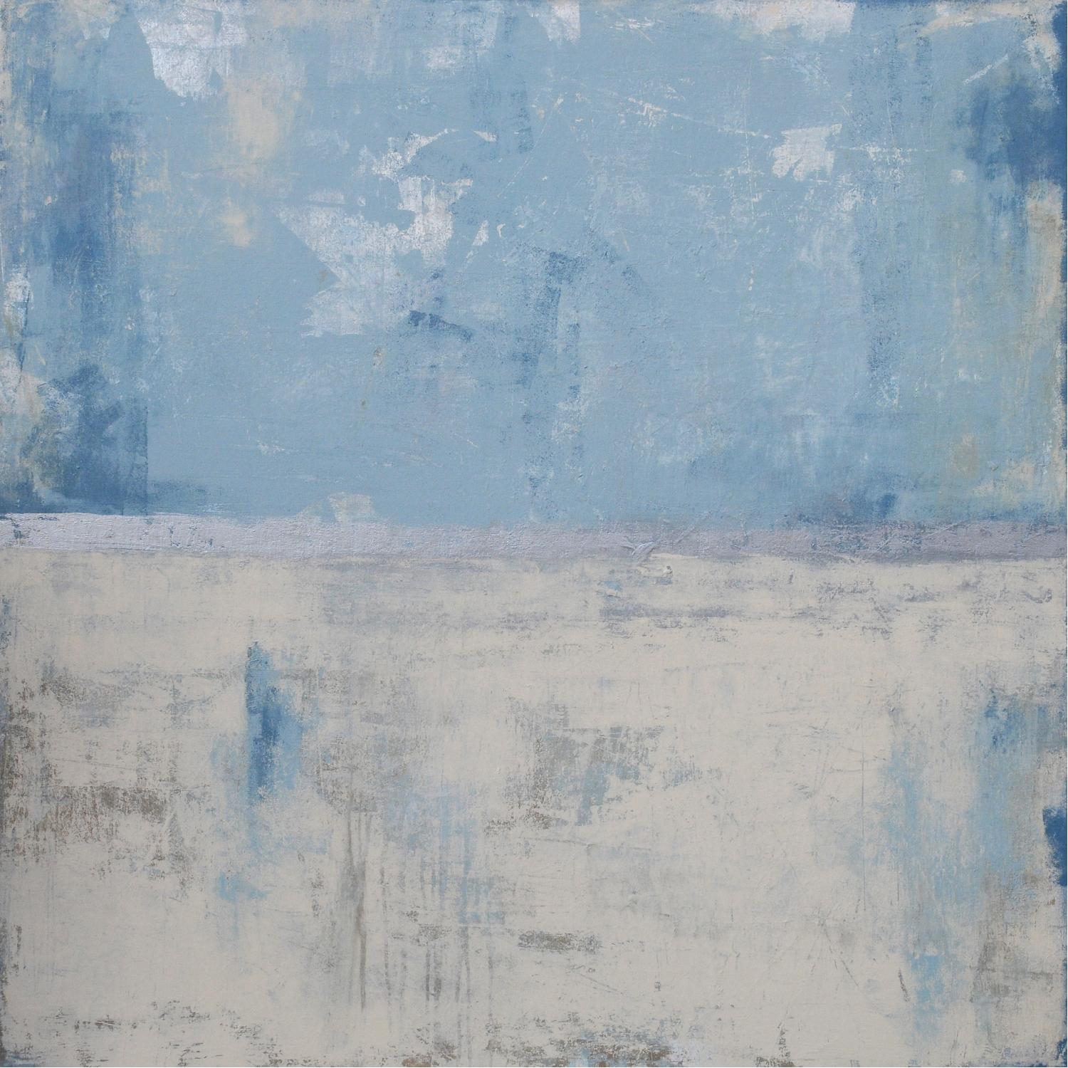 Silver Aura by Erin Ashley on GIANT ART - blue abstract