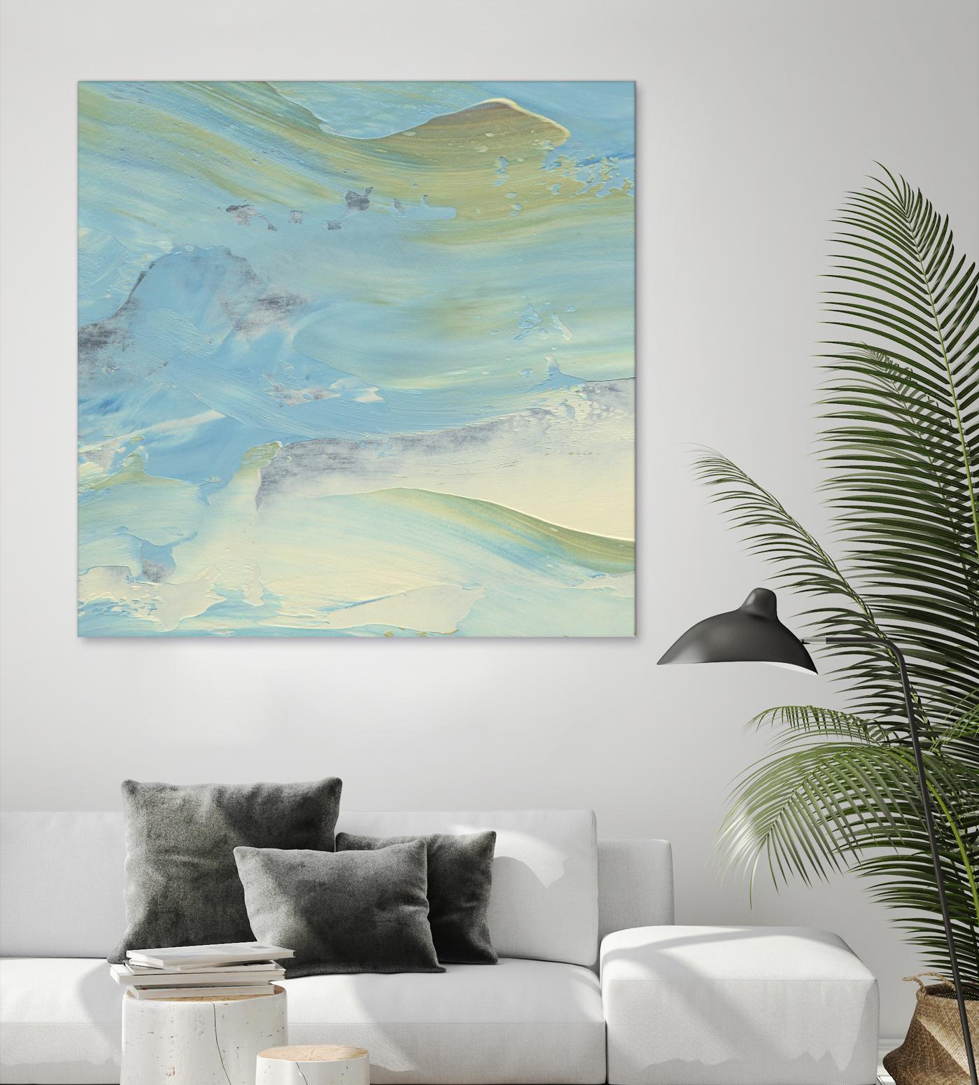 Waters Edge III by Alicia Ludwig on GIANT ART - green abstract