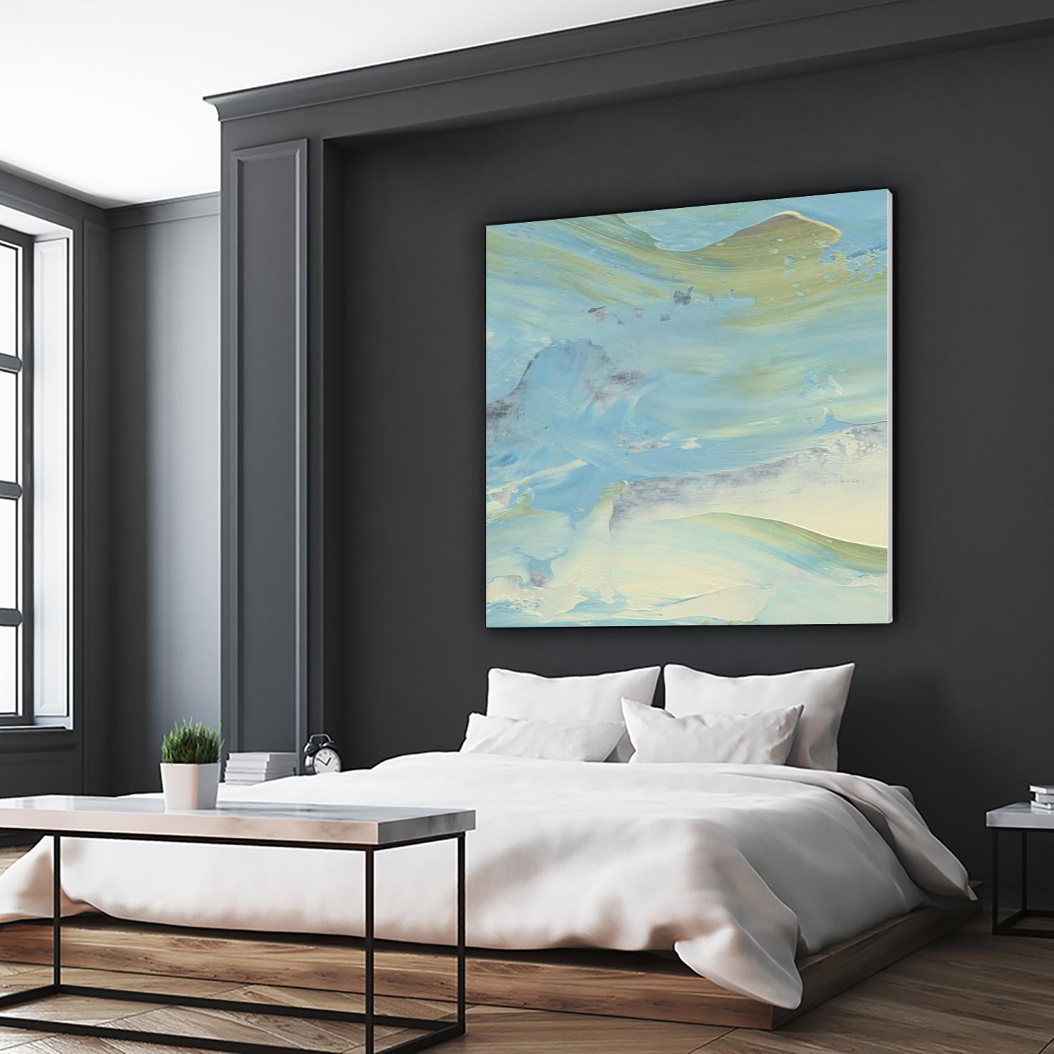 Waters Edge III by Alicia Ludwig on GIANT ART - green abstract