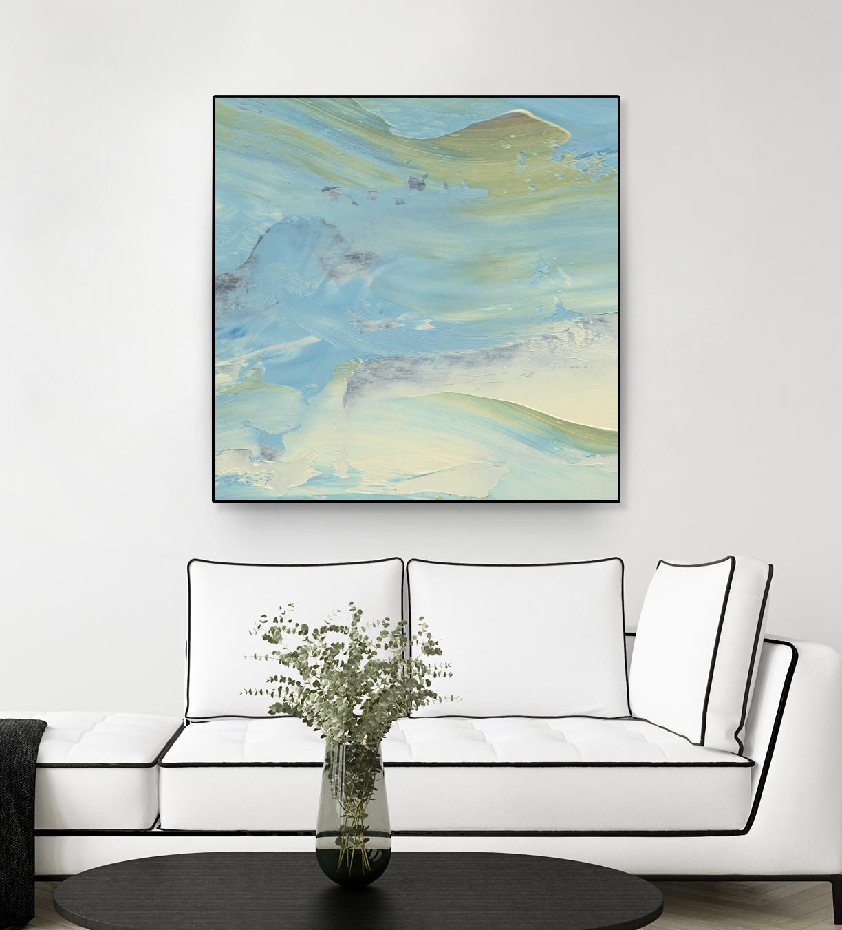 Waters Edge III by Alicia Ludwig on GIANT ART - green abstract