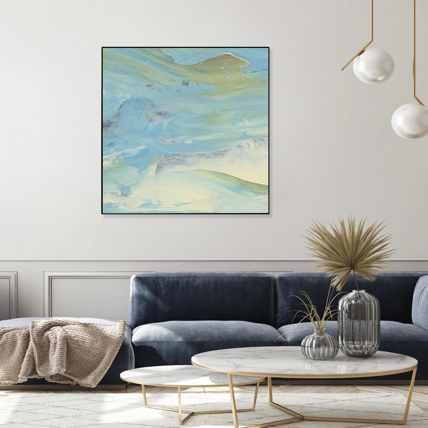 Waters Edge III by Alicia Ludwig on GIANT ART - green abstract