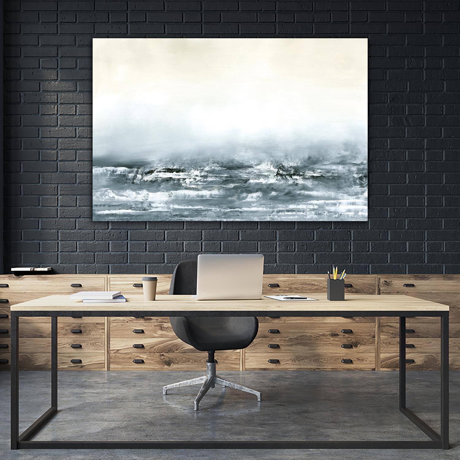 Sea View V by Sharon Gordon on GIANT ART - brown abstract