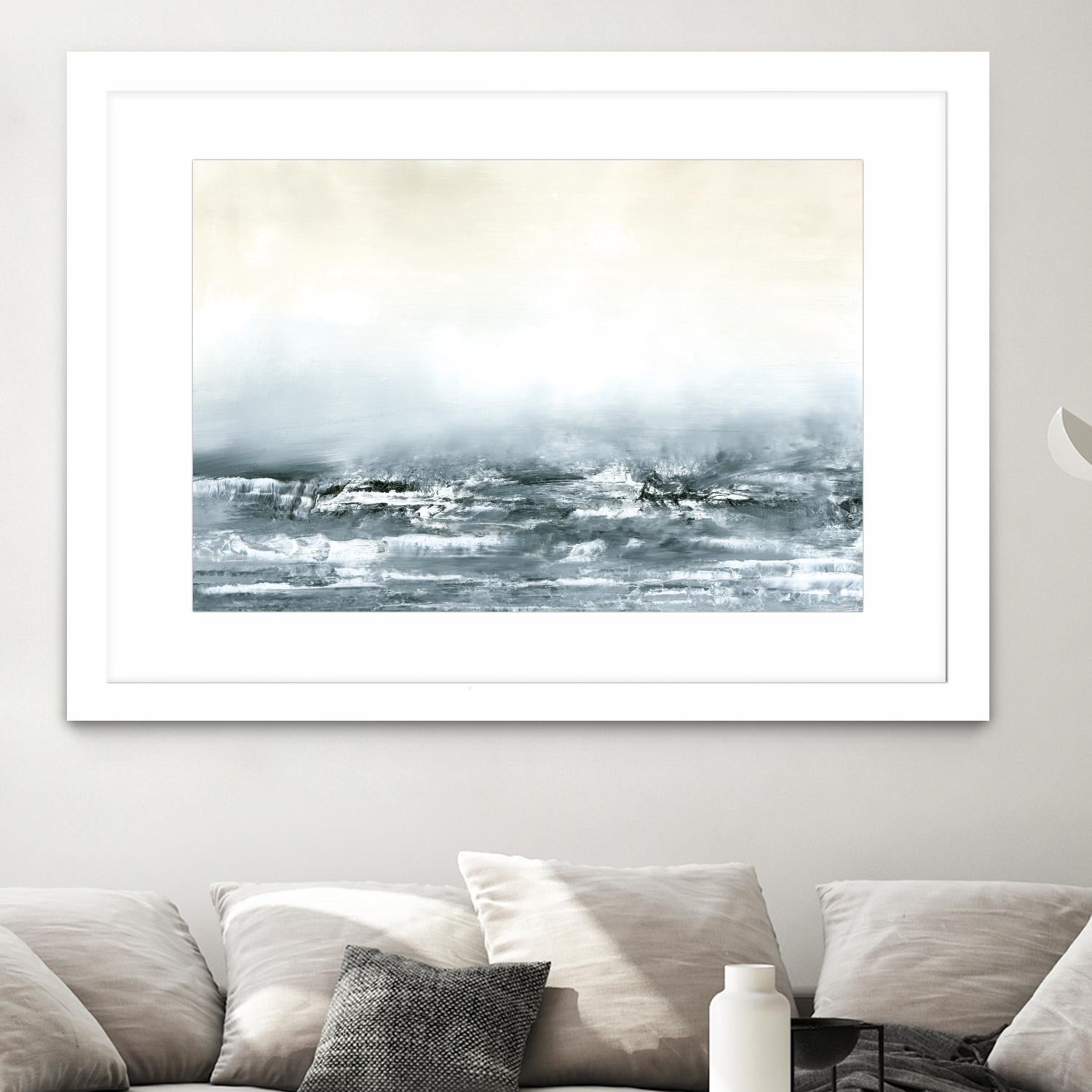 Sea View V by Sharon Gordon on GIANT ART - blue costal