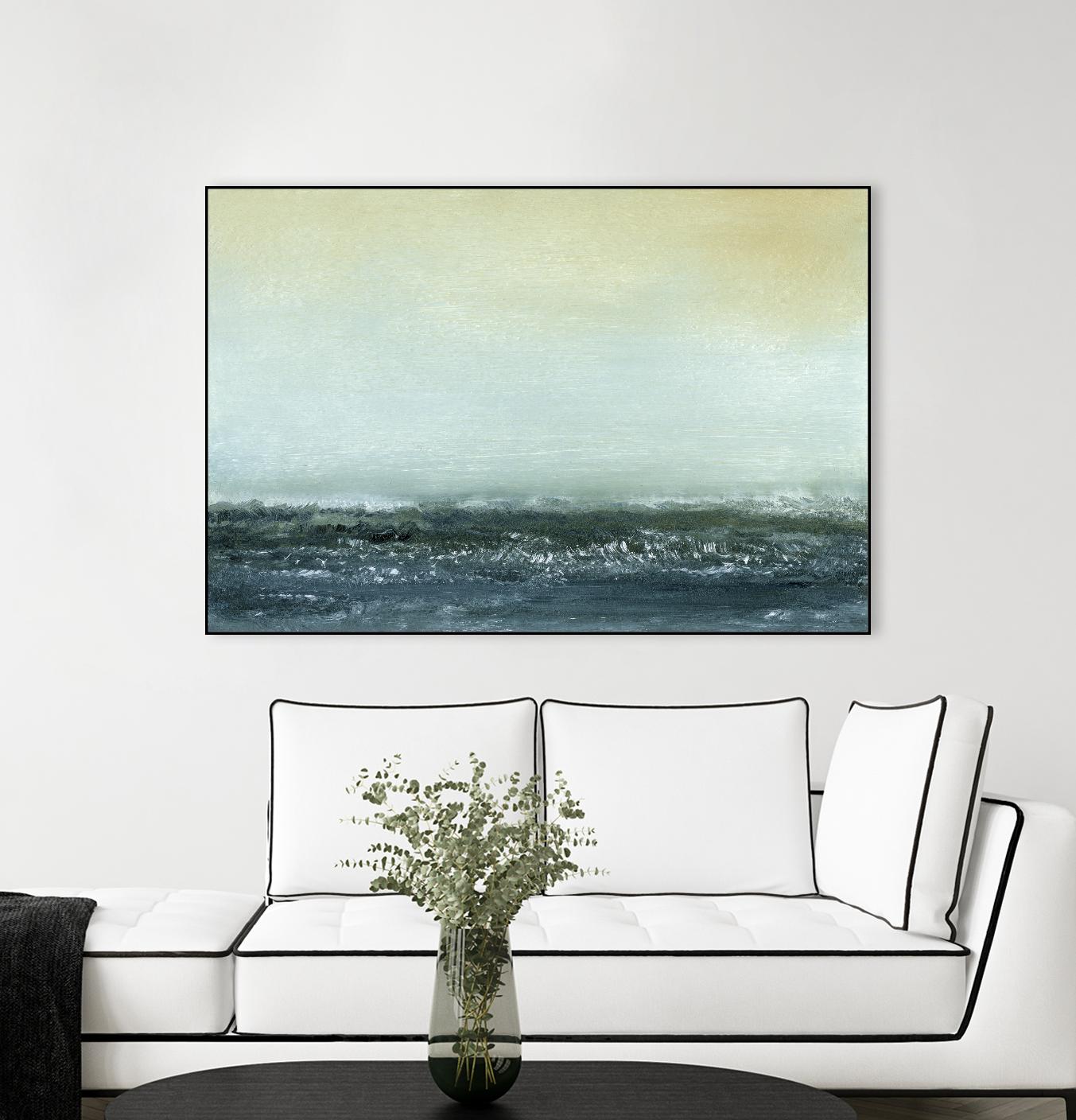 Sea View VI by Sharon Gordon on GIANT ART - blue costal ocean