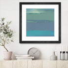 Blue Coast II by Sharon Gordon on GIANT ART - green abstract