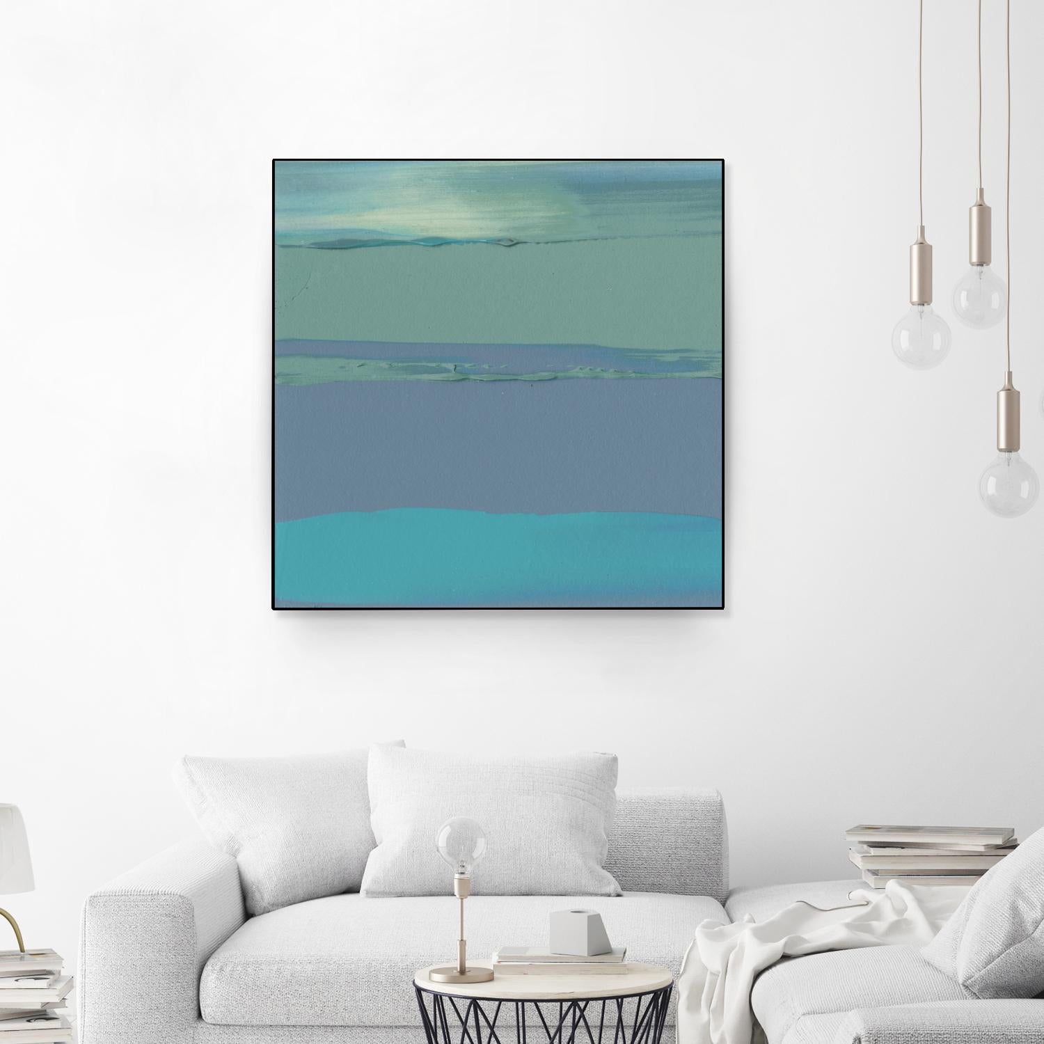 Blue Coast II by Sharon Gordon on GIANT ART - green abstract