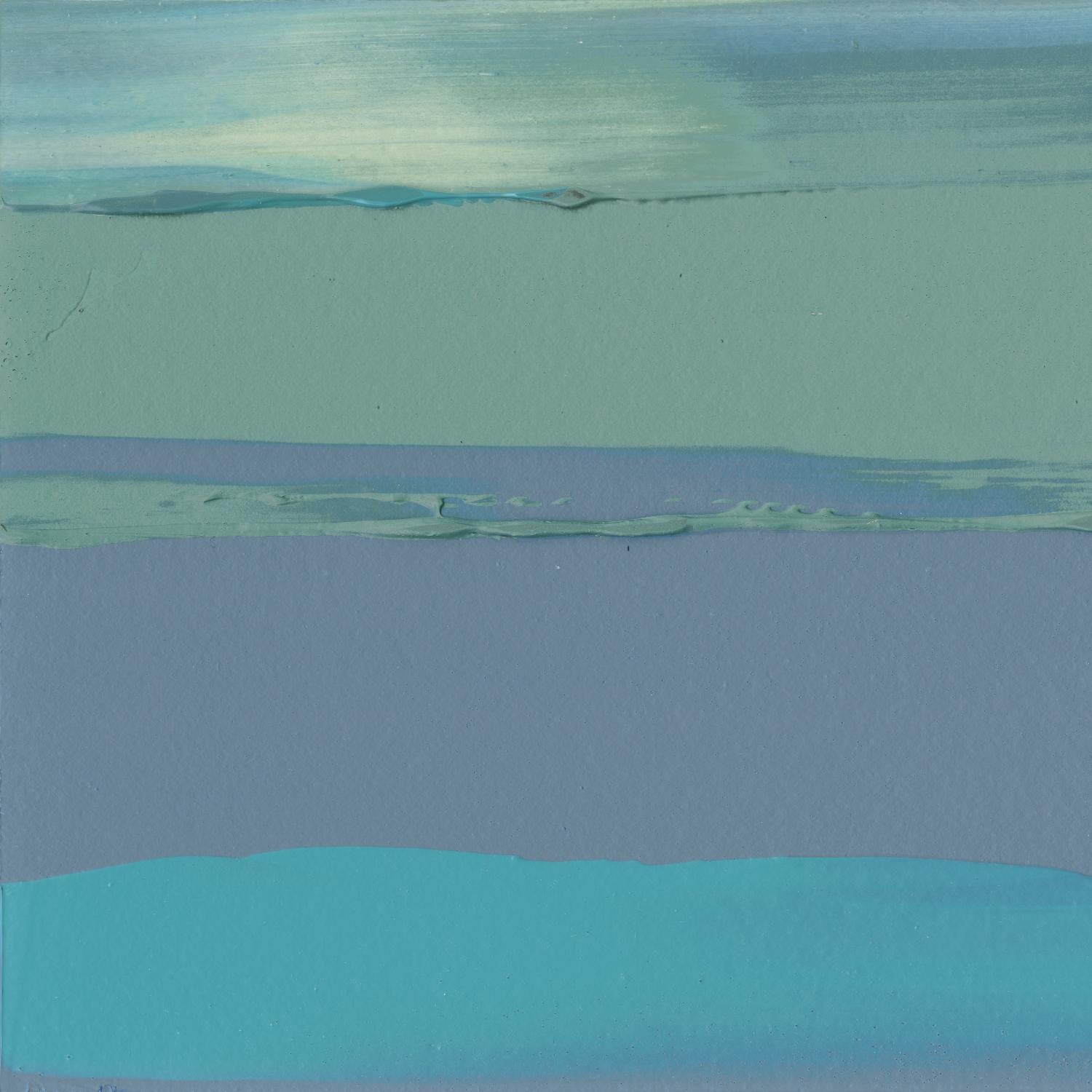 Blue Coast II by Sharon Gordon on GIANT ART - green abstract