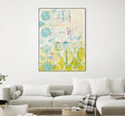 Lattice Progression I by June Erica Vess on GIANT ART - green abstract