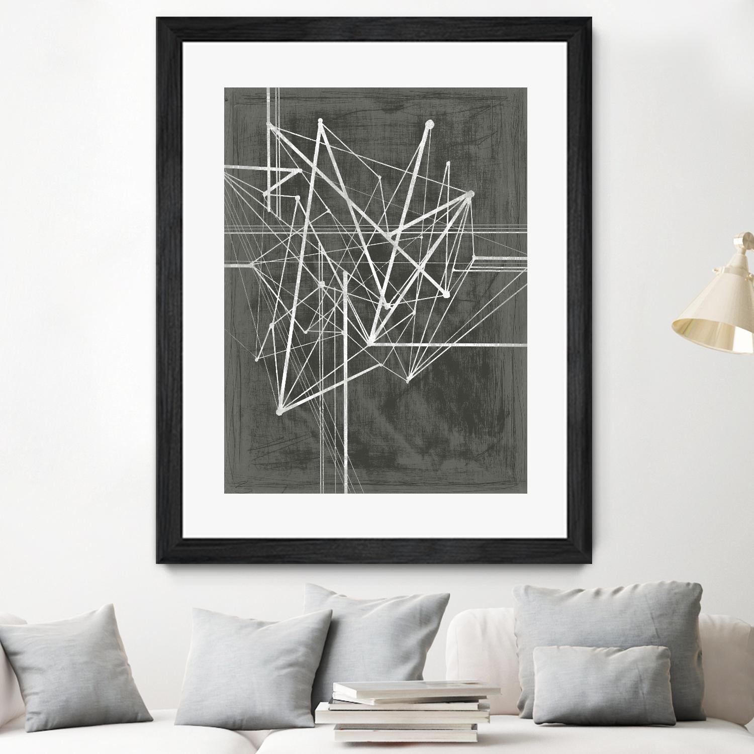 Vertices I by Ethan Harper on GIANT ART - white abstract