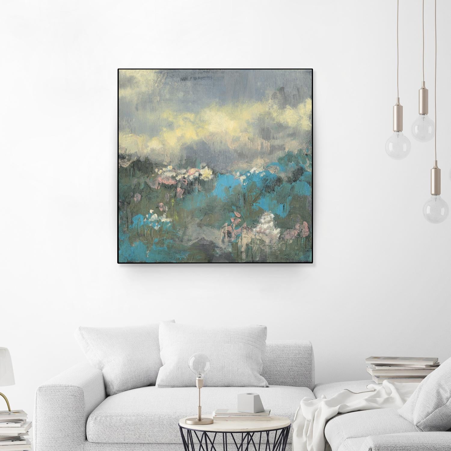 Painterly Field I by Jennifer Goldberger on GIANT ART - blue abstract