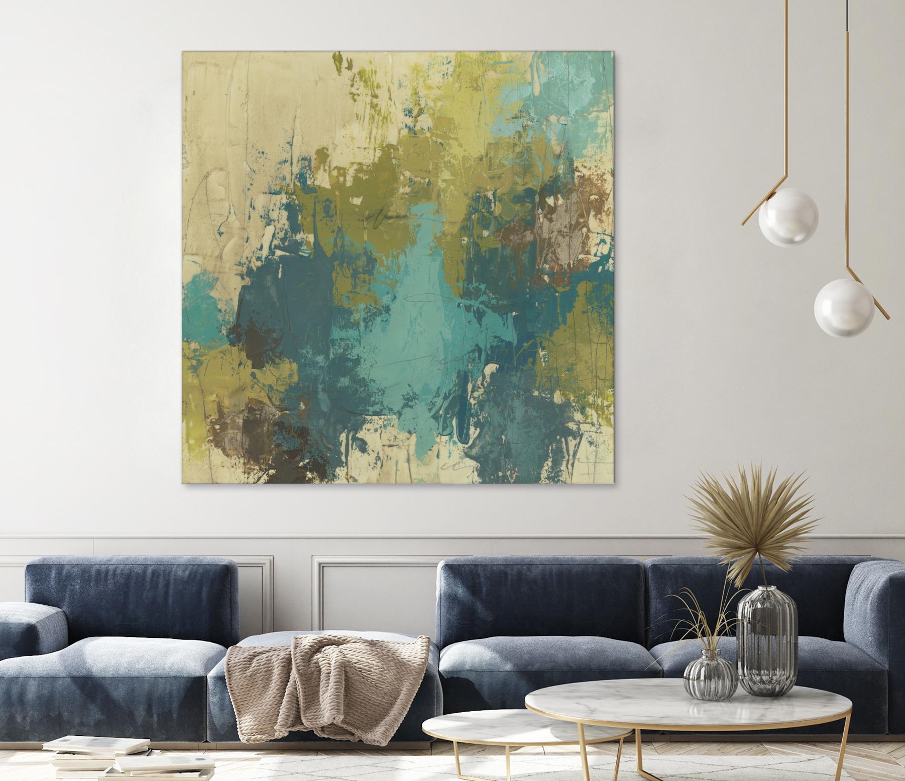 Blue Monday I by June Erica Vess on GIANT ART - green abstract