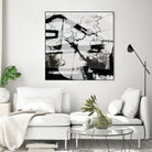 In Motion III by Jennifer Goldberger on GIANT ART - black abstract
