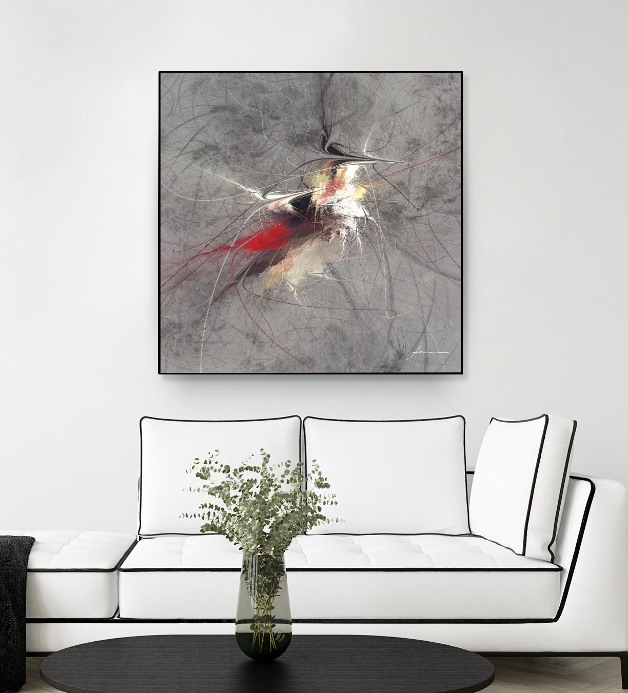 Paint Swirl I by James Burghardt on GIANT ART - red abstract
