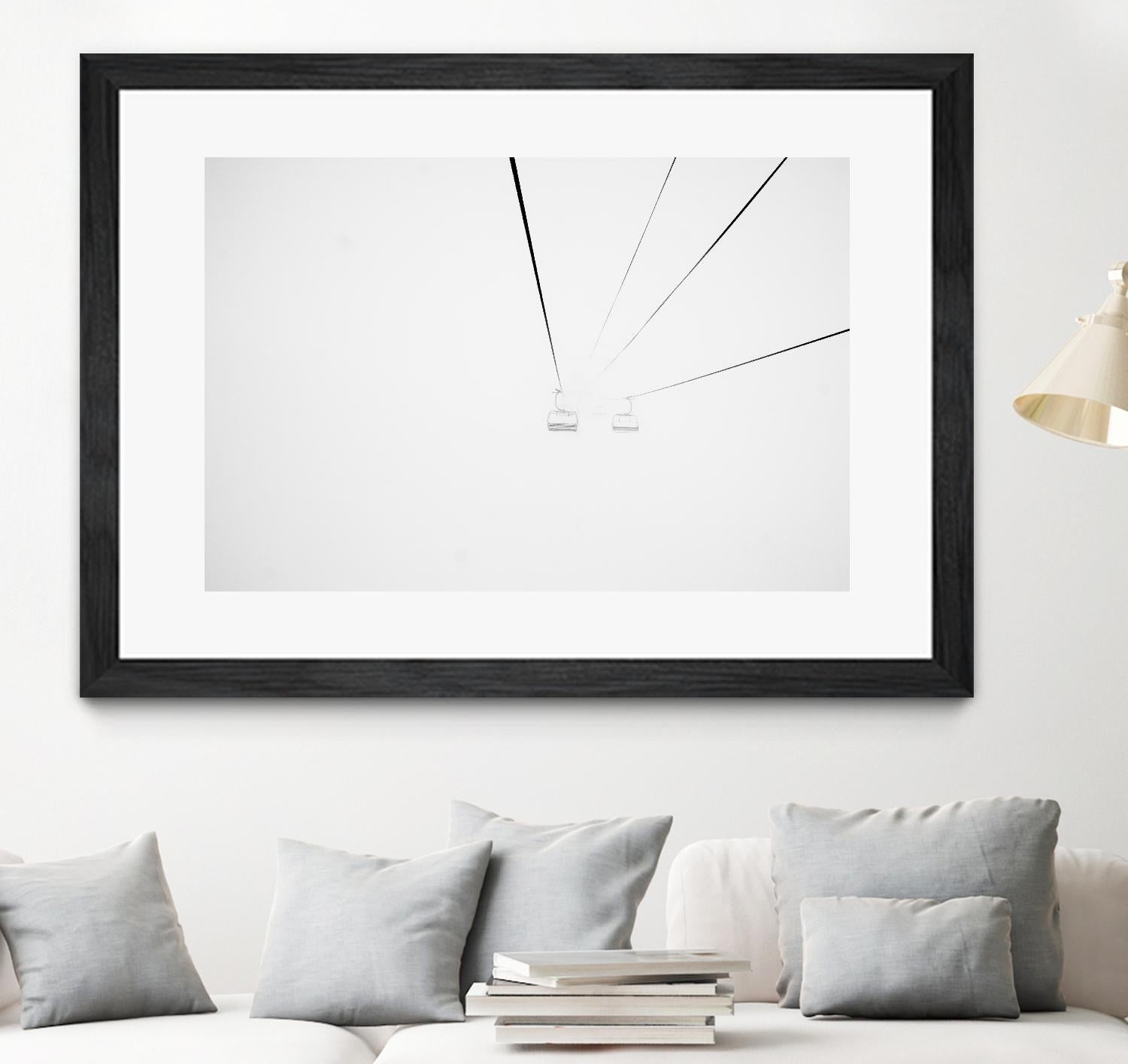 Chair Lift by Pexels on GIANT ART - white black and white 