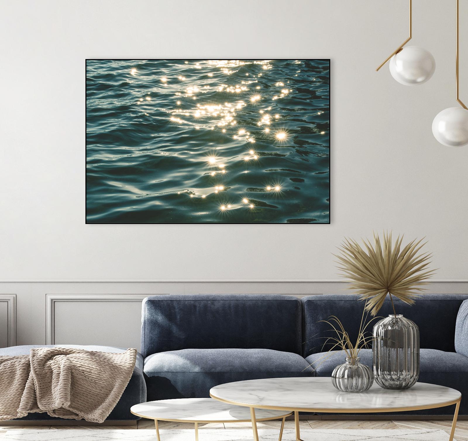 Sea sparkles by Pexels on GIANT ART - yellow sea scene