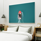 Boat by Pexels on GIANT ART - red nautical