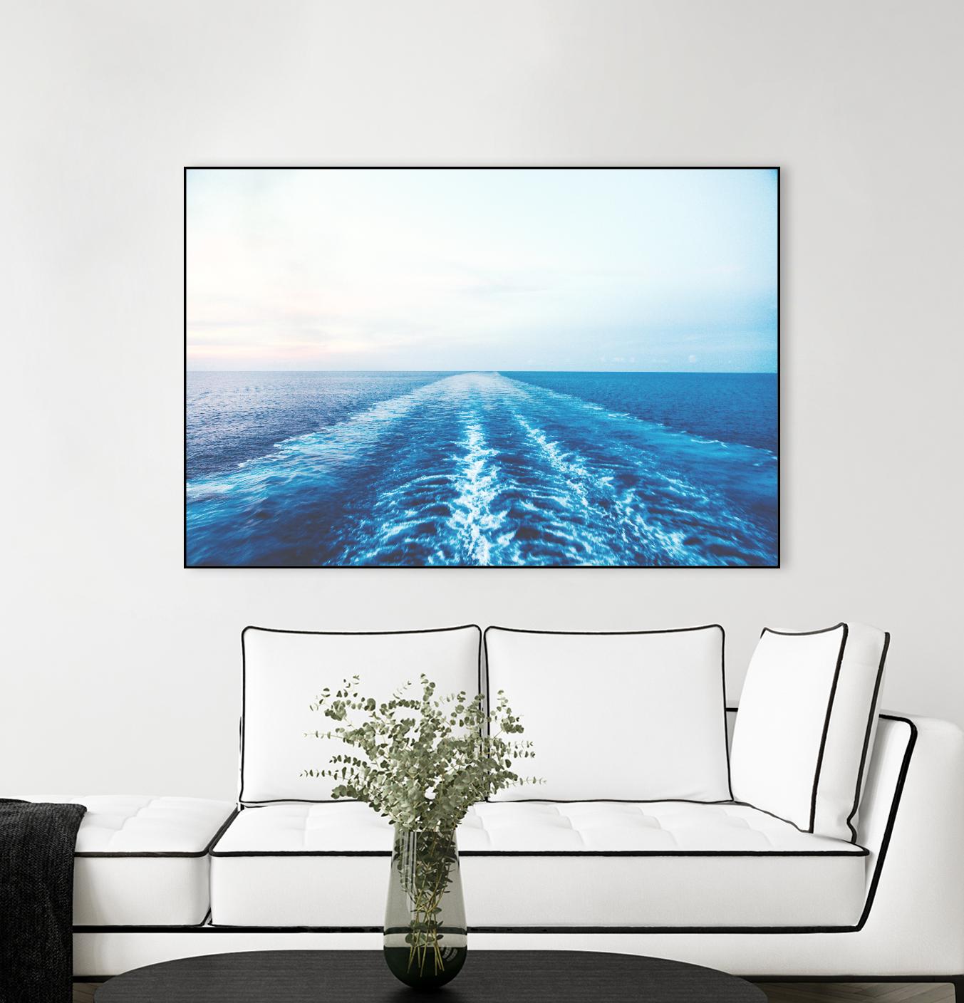 Sea trail by Pexels on GIANT ART - white sea scene