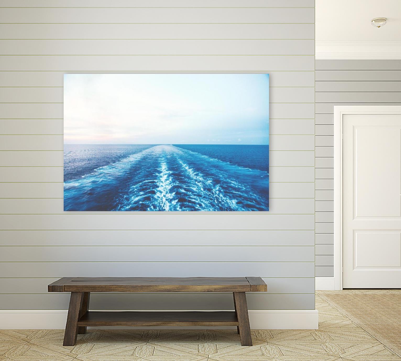 Sea trail by Pexels on GIANT ART - white sea scene
