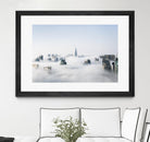 On top of the city by Pexels on GIANT ART - white city scene city above clouds