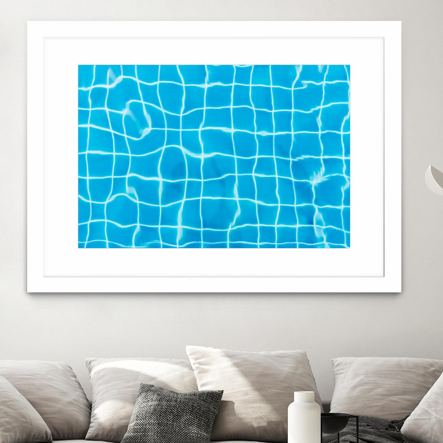 Pool lines by Pexels on GIANT ART - white leisure pool
