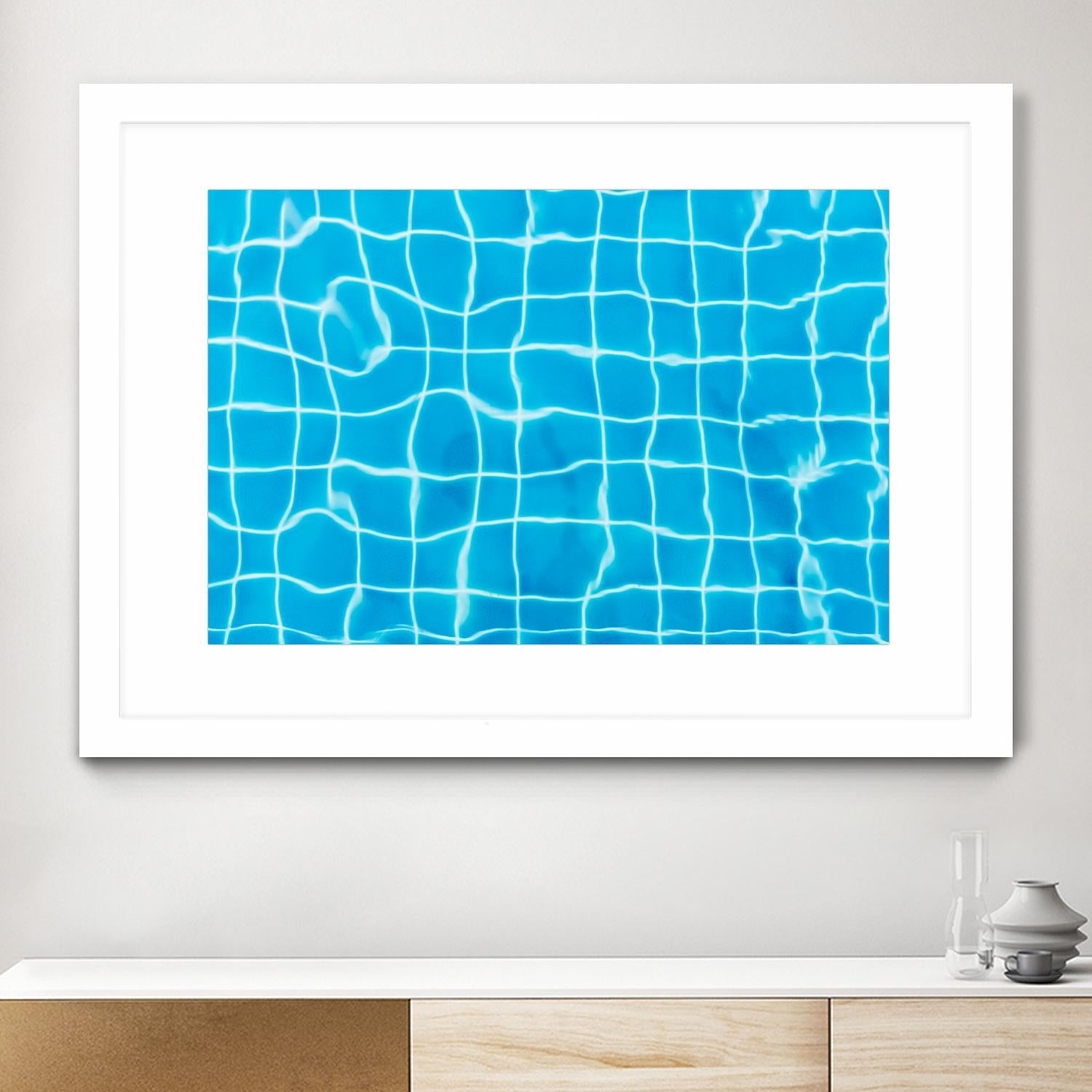 Pool lines by Pexels on GIANT ART - white leisure pool