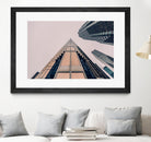 Skyline view by Pexels on GIANT ART - pink city scene