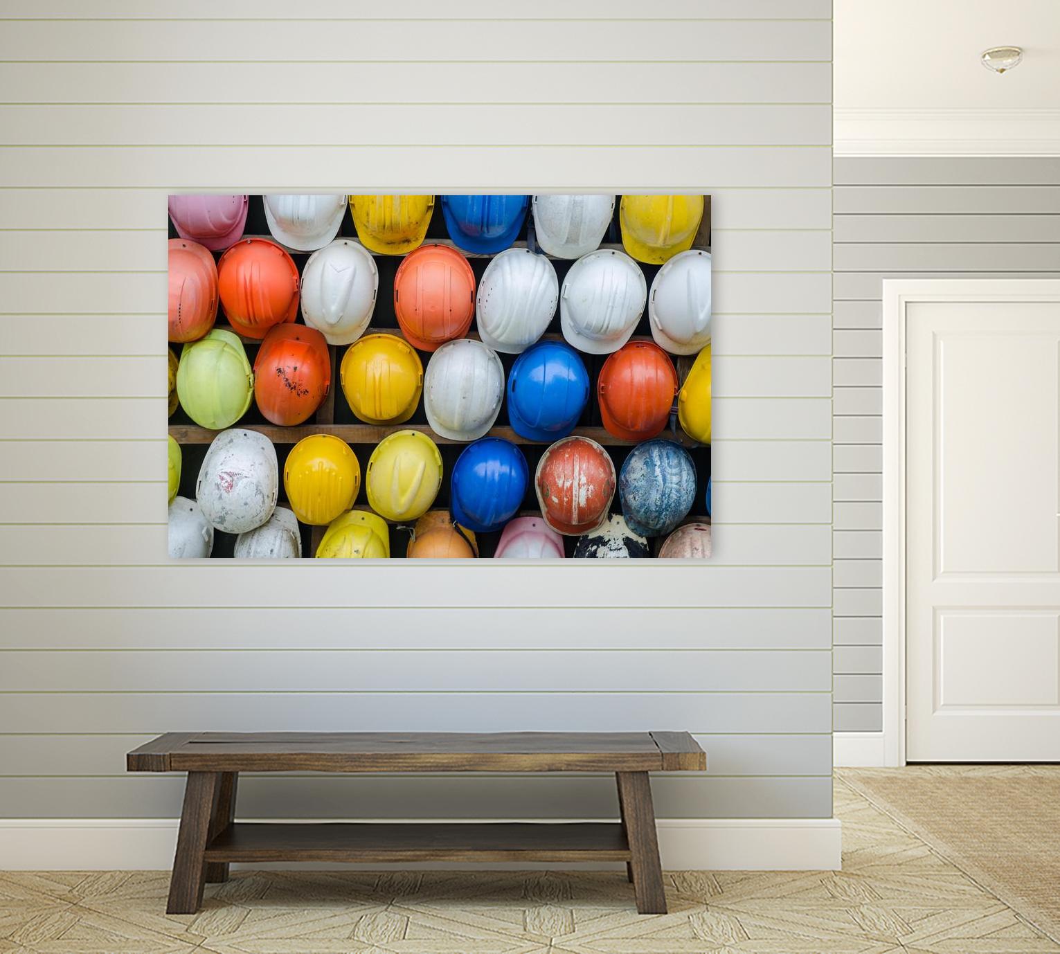 Safety helmets by Pexels on GIANT ART - white everyday life casque