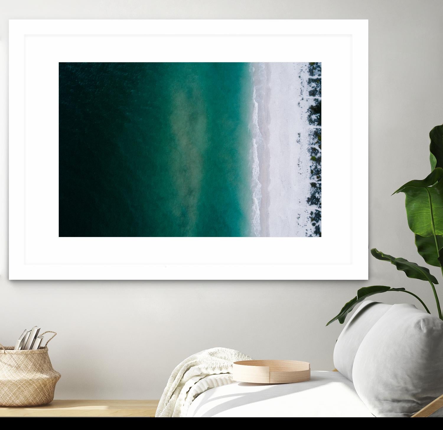 Shoreline by Pexels on GIANT ART - white sea scene