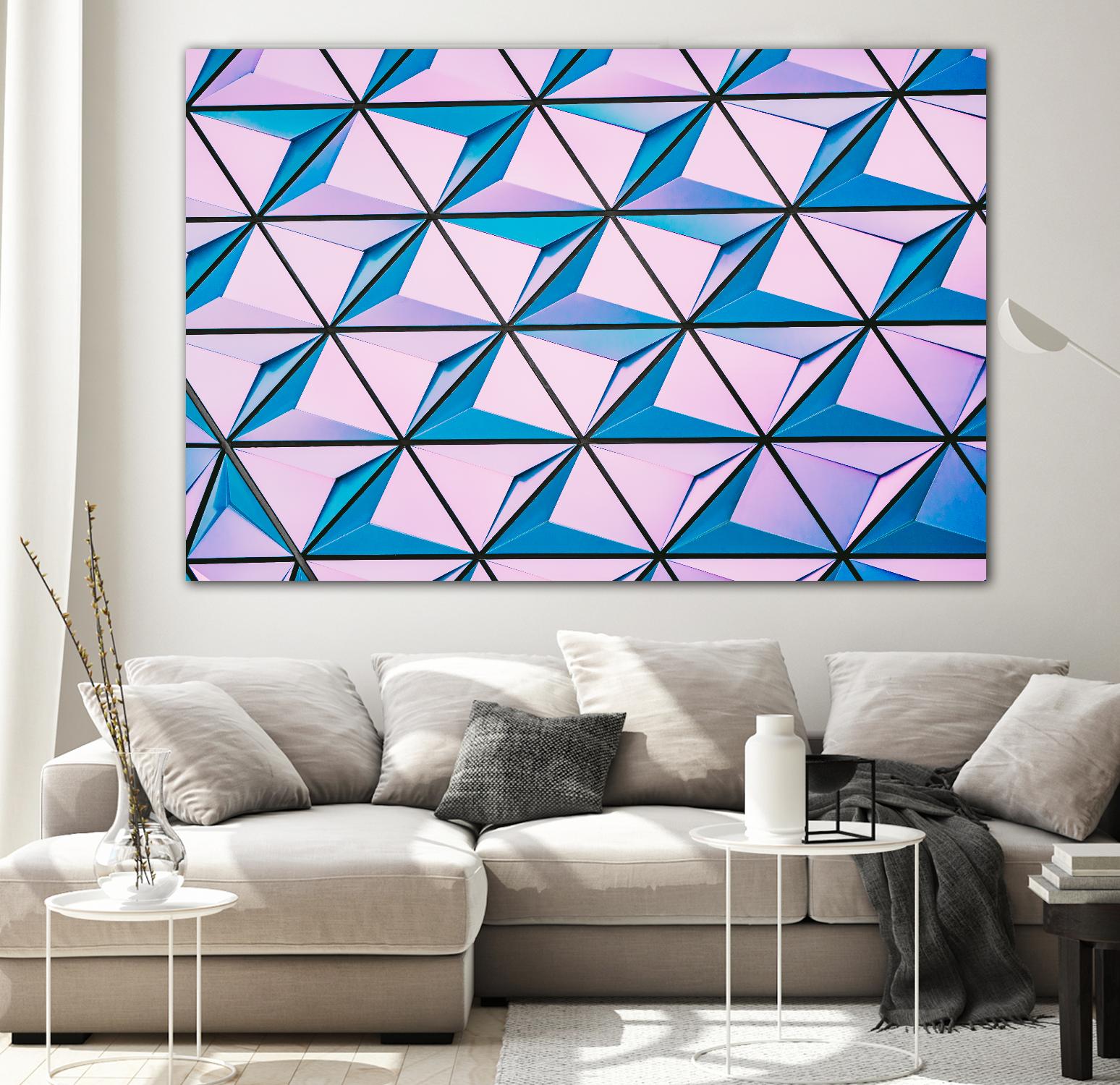 Geometrical Design by Pexels on GIANT ART - blue photo art
