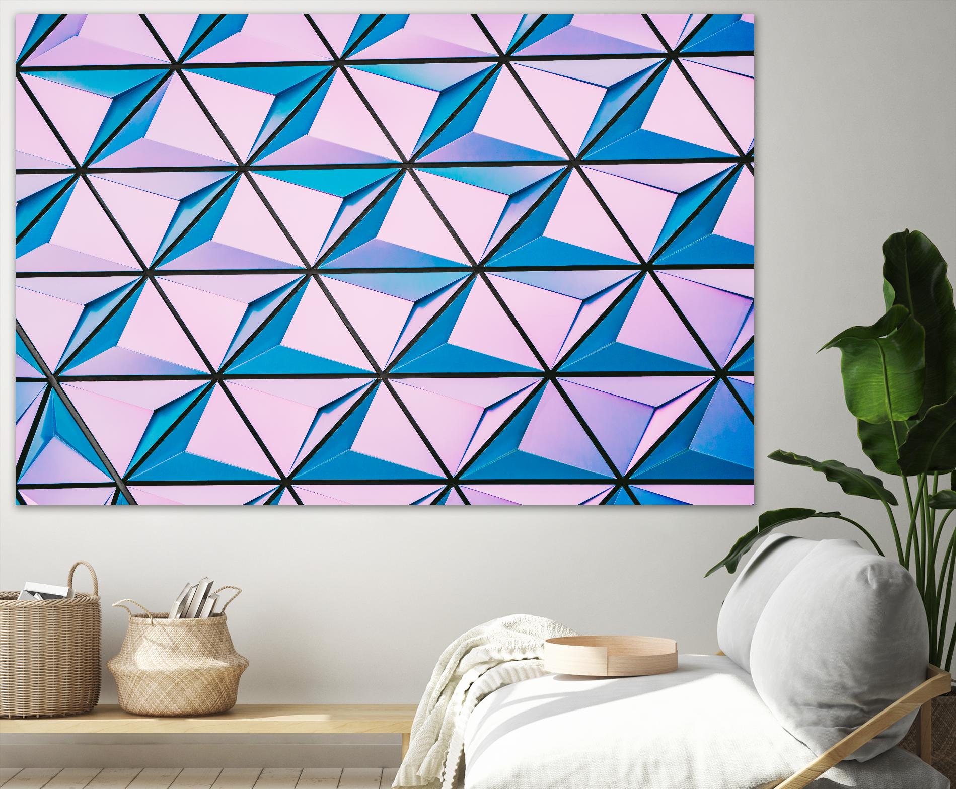 Geometrical Design by Pexels on GIANT ART - blue photo art