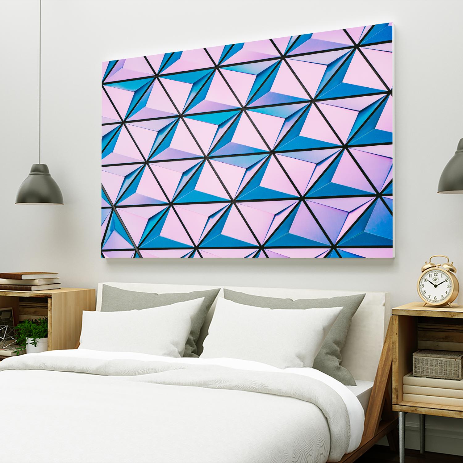 Geometrical Design by Pexels on GIANT ART - blue photo art