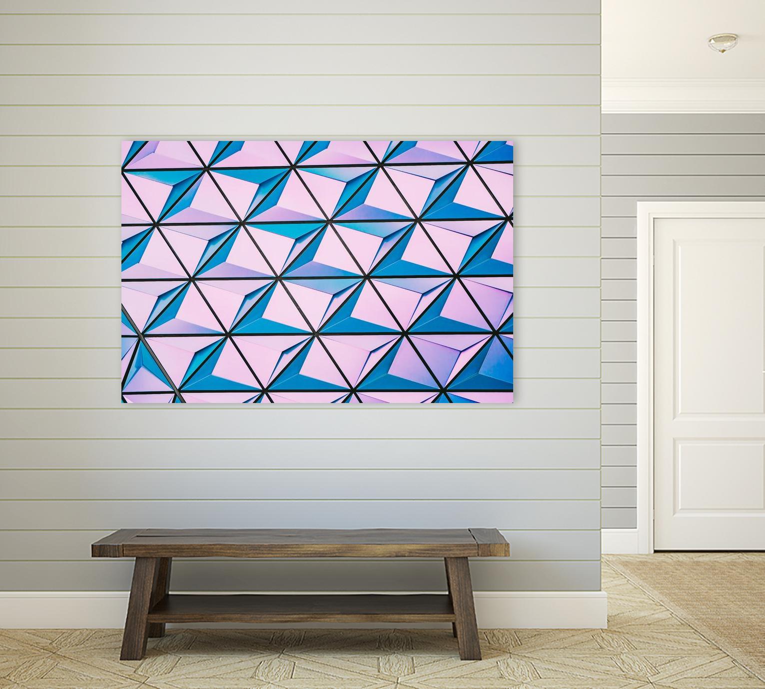 Geometrical Design by Pexels on GIANT ART - blue photo art