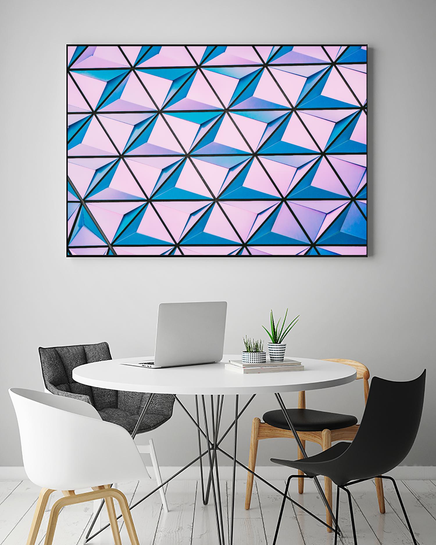 Geometrical Design by Pexels on GIANT ART - blue photo art