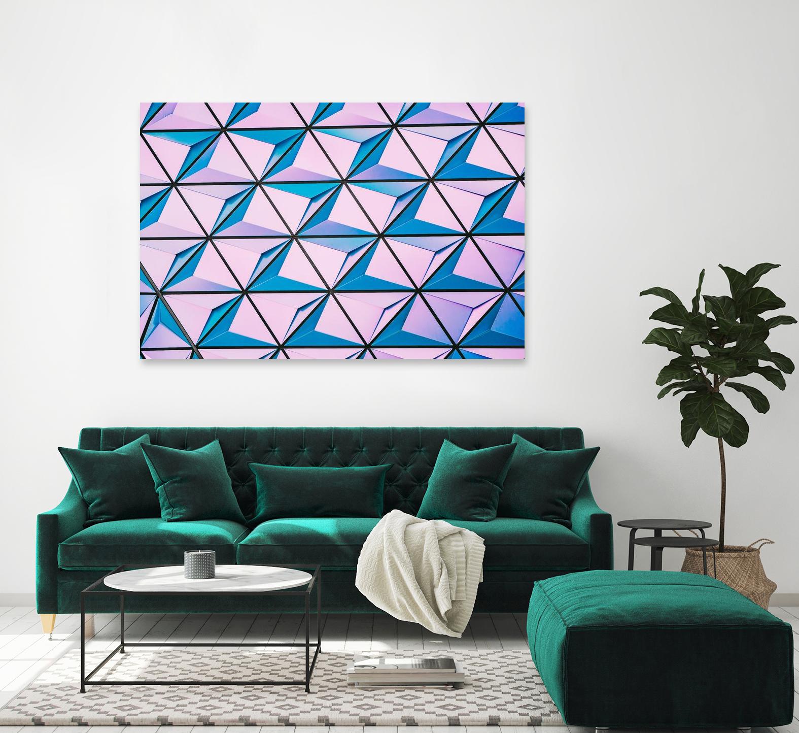Geometrical Design by Pexels on GIANT ART - blue photo art