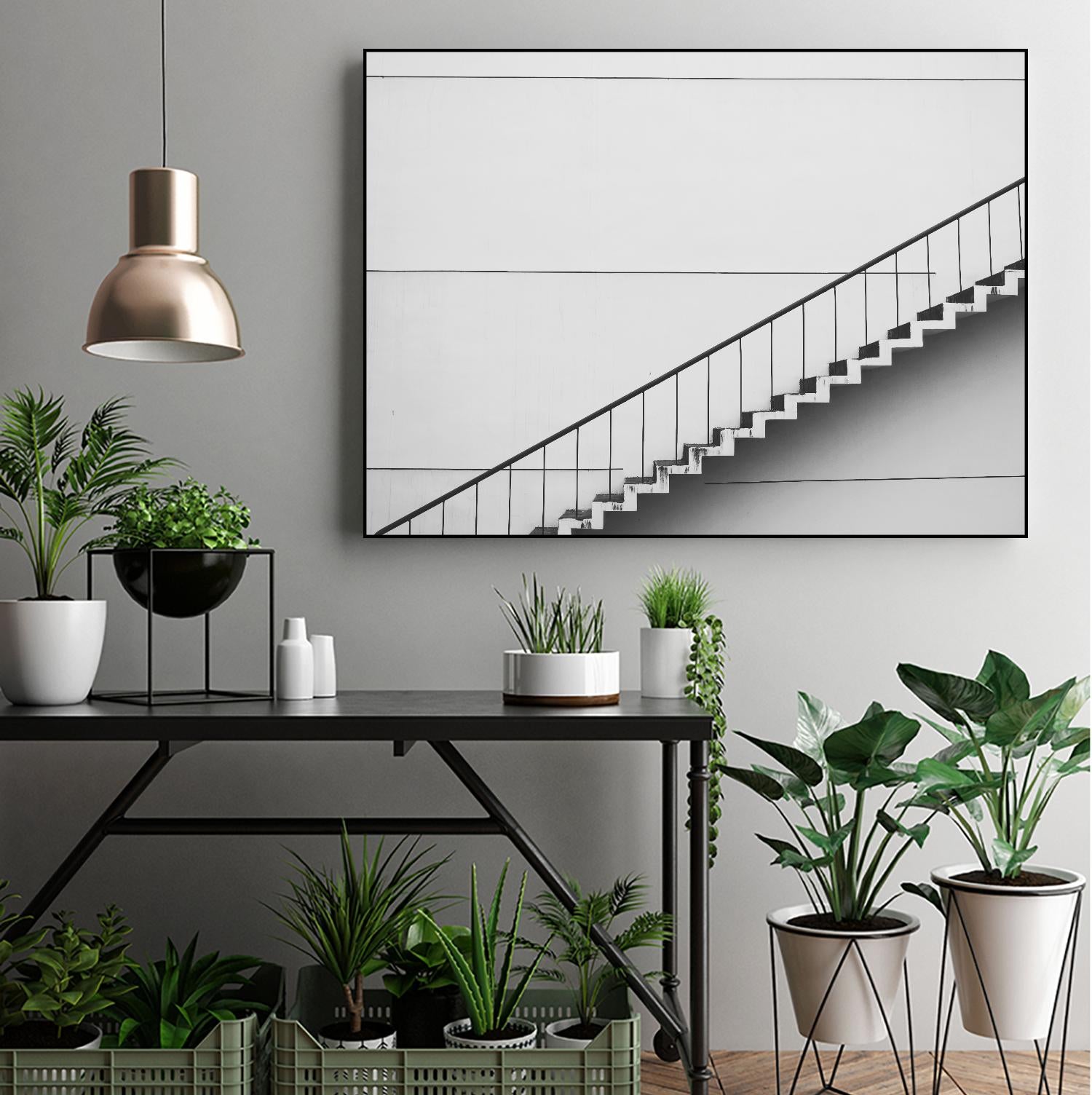 Diagonal Staircase by Pexels on GIANT ART - white photo art