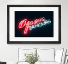 Open 24 hours by Pexels on GIANT ART - black photo art