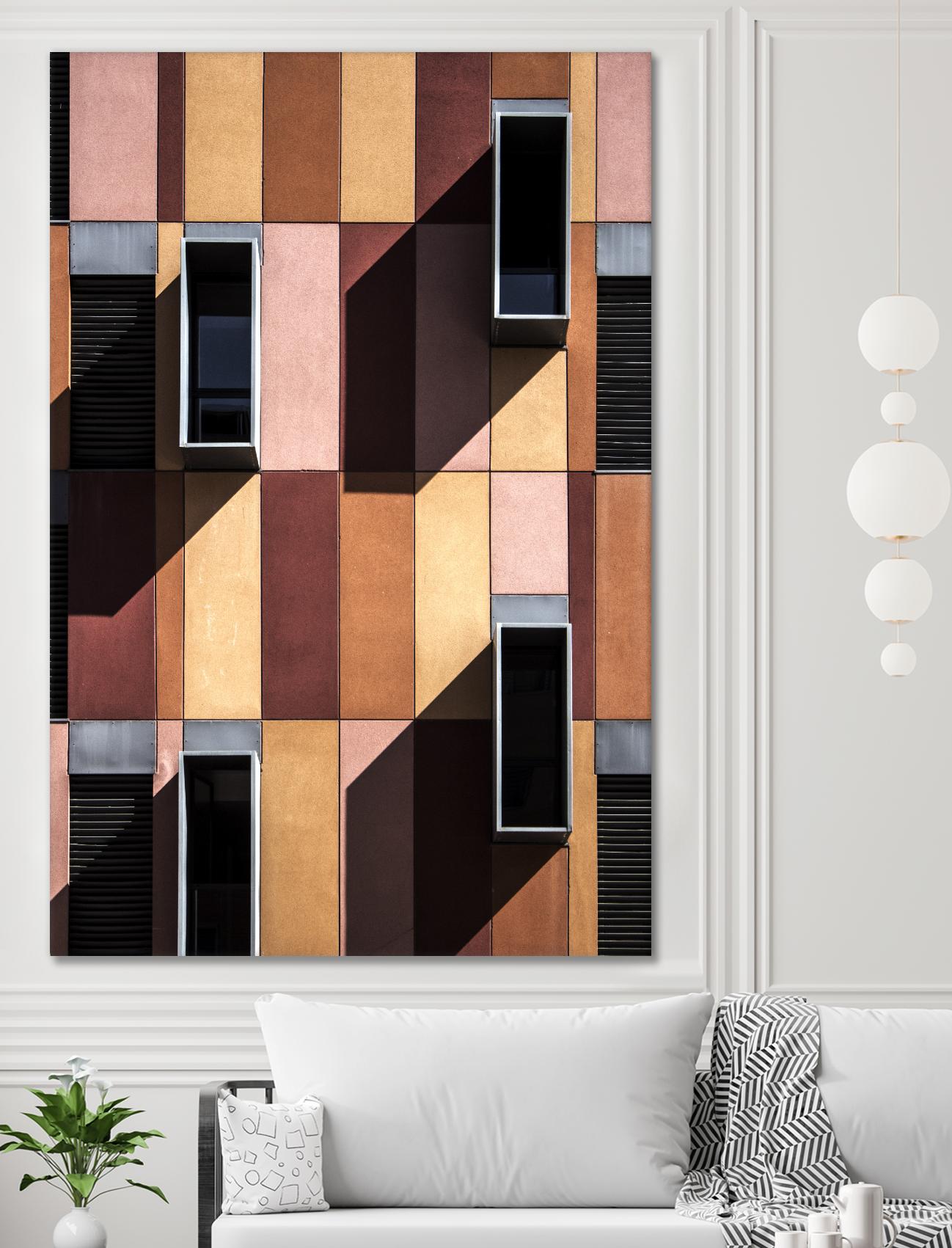Façade IX by Pexels on GIANT ART - black architectural