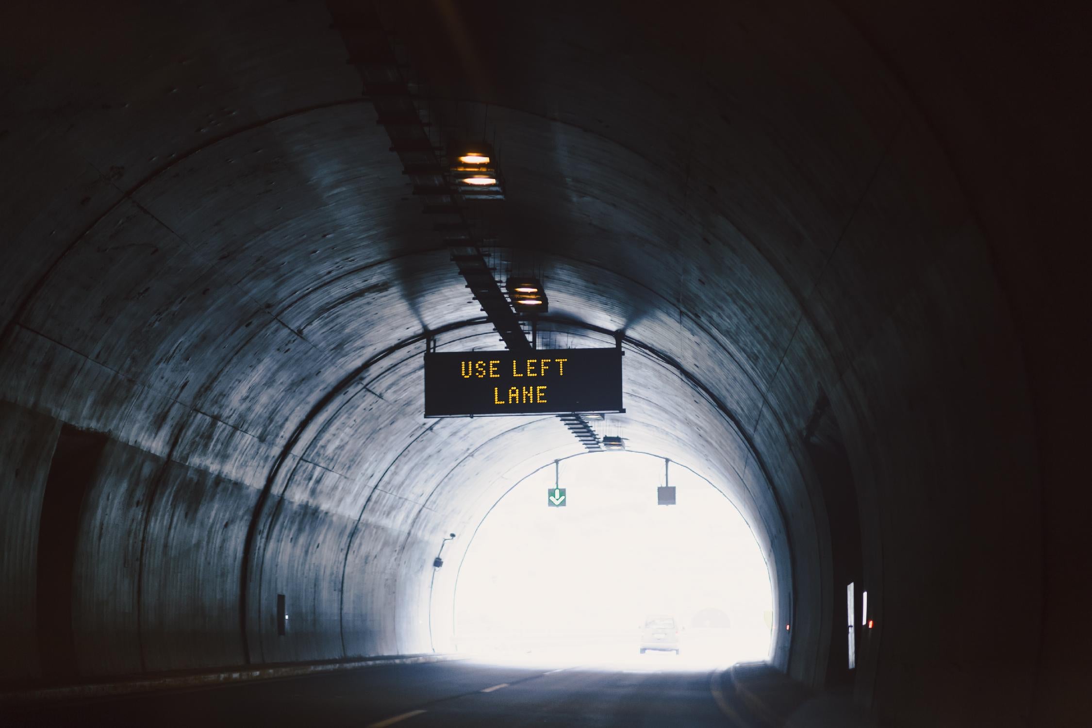 Use left lane by Pexels on GIANT ART - white photo art