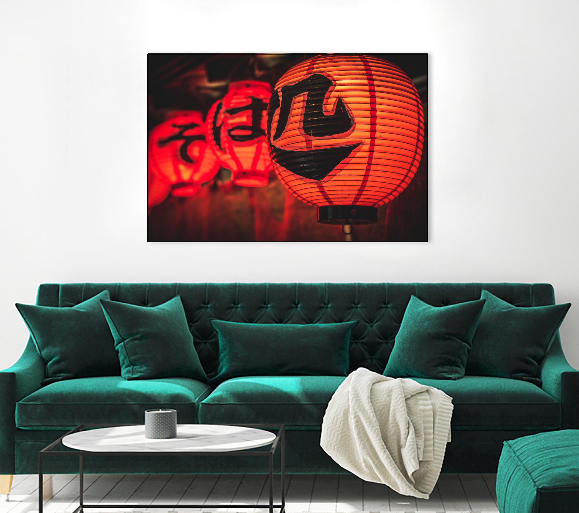 Chinese lanterns by Pexels on GIANT ART - black photo art