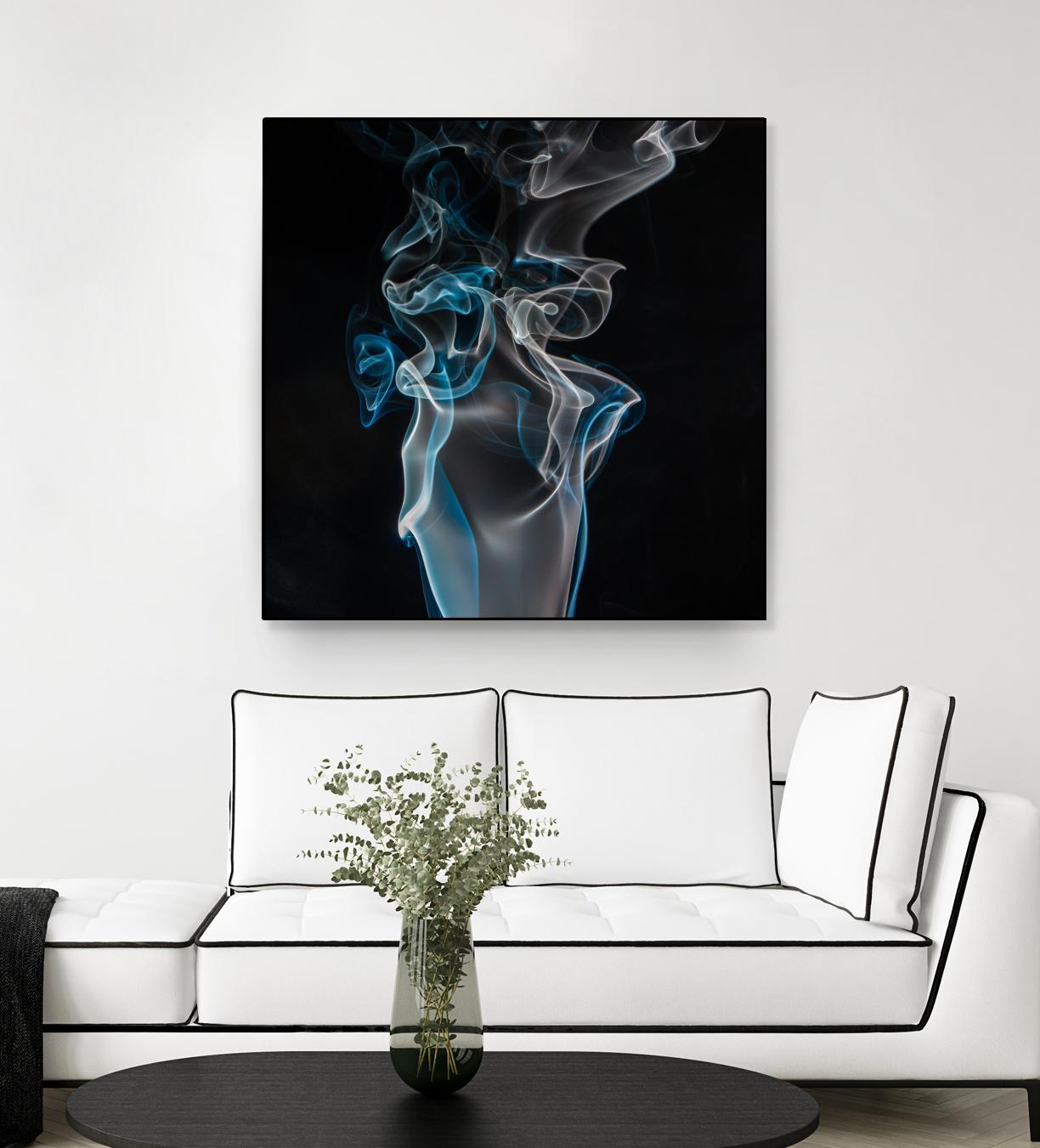 Blue smoke by Pexels on GIANT ART - blue photo art
